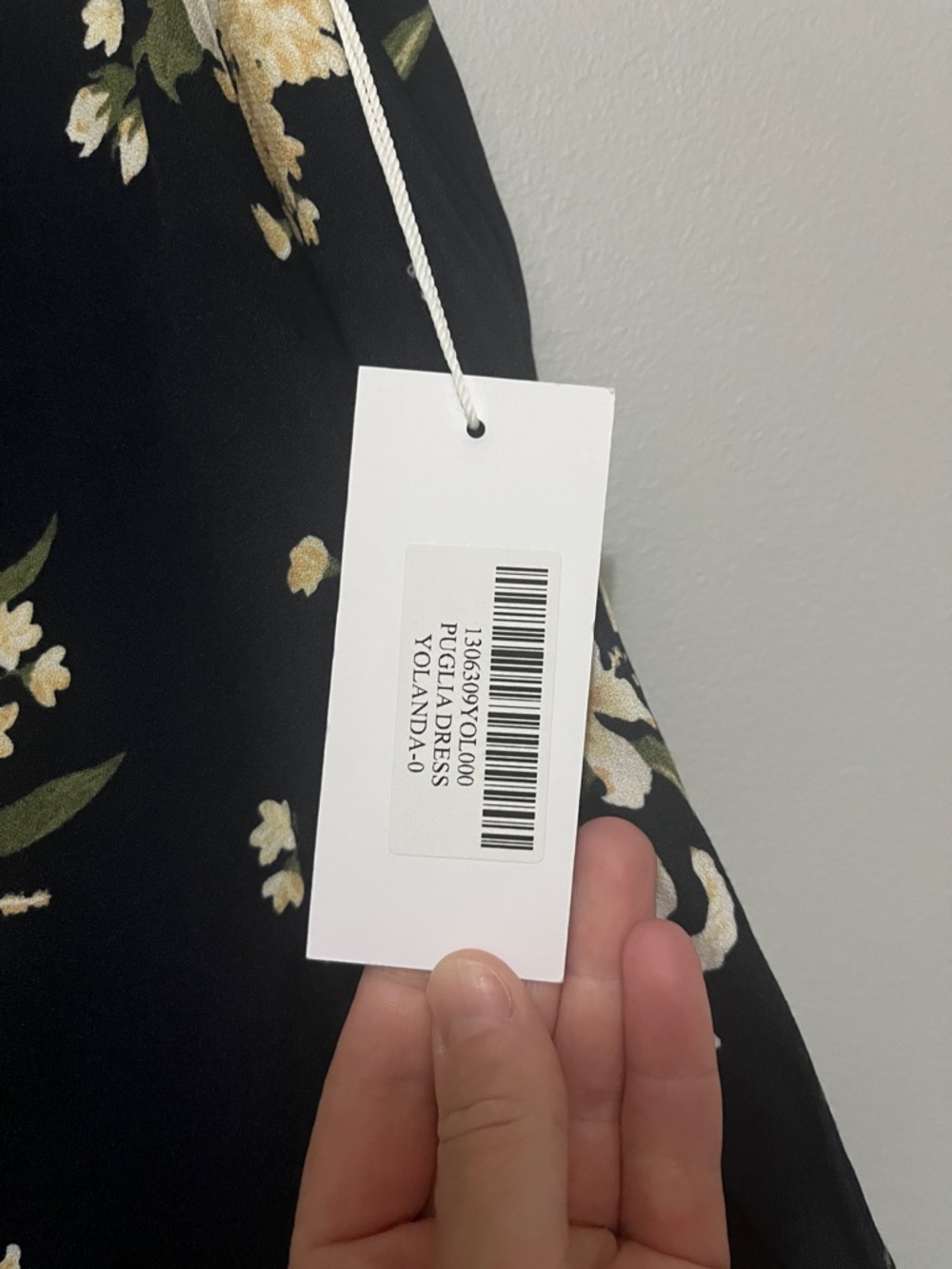 NWT Reformation Blue Floral Slip Dress with Cream & Green Blooms - Picture 3 of 7